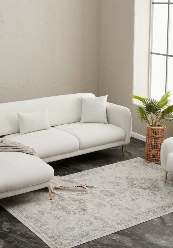 NORDVRK Simena Left - Kremfarget Hjrnesofa