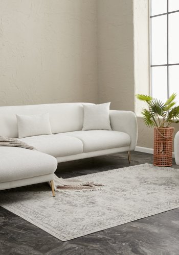 NORDVRK Simena Left - Kremfarget Hjrnesofa