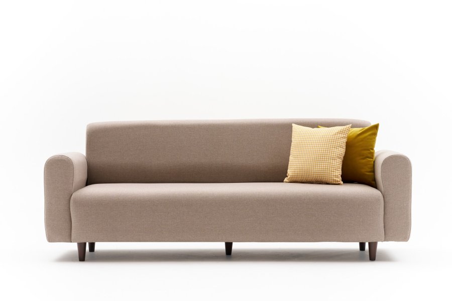 NORDVRK Noya Linen - Kremfarget 3-seters sofa