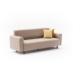 NORDVÄRK Noya Linen 3 pers. sofa - creme polyester