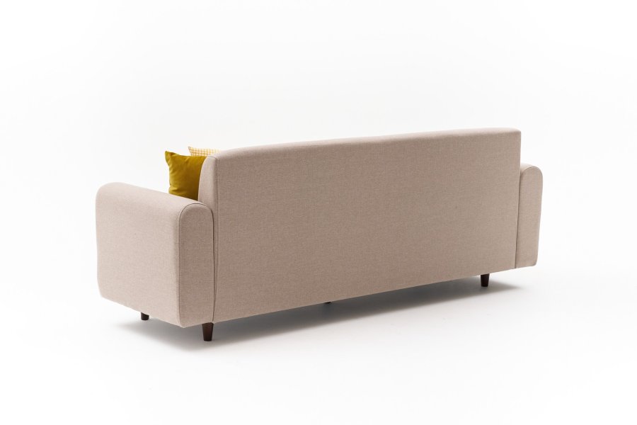 NORDVRK Noya Linen - Kremfarget 3-seters sofa