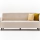 NORDVRK Noya Chenille - Kremfarget 3-seters sofa