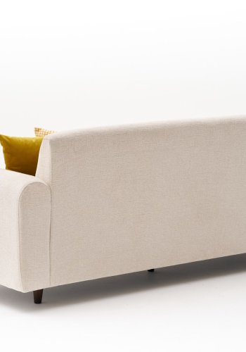 NORDVRK Noya Chenille - Kremfarget 3-seters sofa