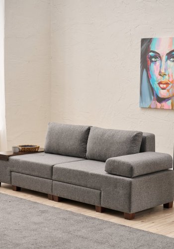 NORDVRK Perenna Lin - Gr 3-Pers. Sovesofa