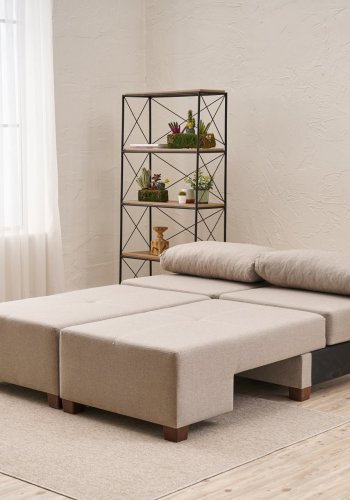 NORDVRK Perenna Lin - Krem 3-Pers. Sovesofa