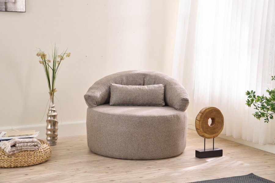 NORDVÄRK Pitta - Brun 1-personers sofa