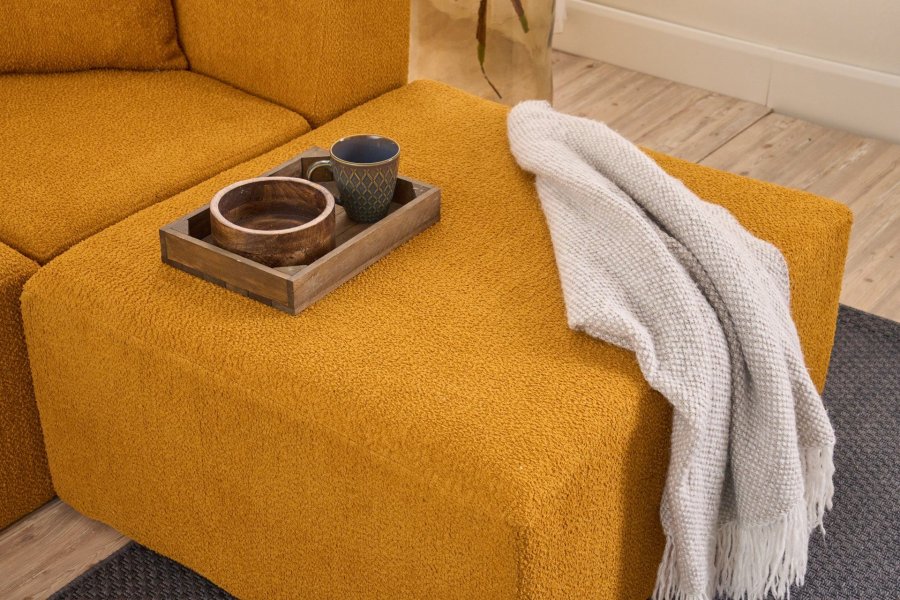 NORDVÄRK Raks - Orange hjrnesofa