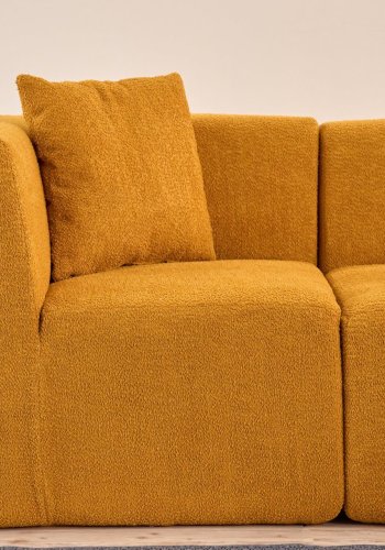 NORDVÄRK Raks - Orange hjrnesofa