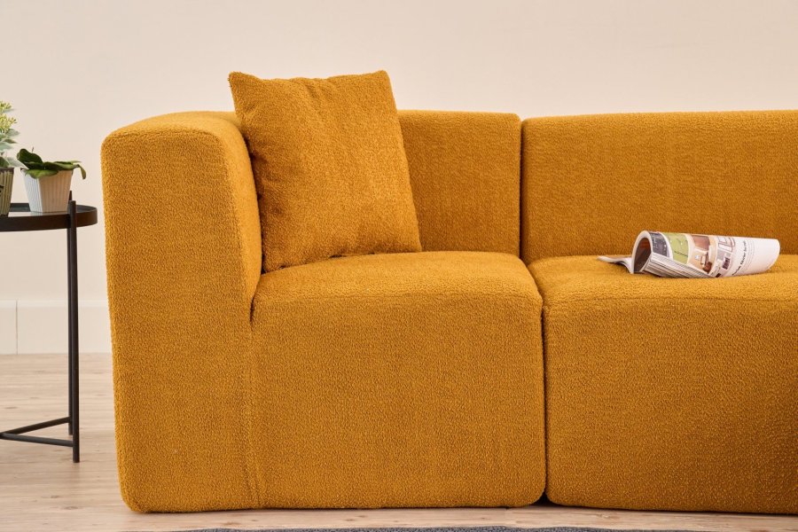 NORDVÄRK Raks - Orange hjrnesofa