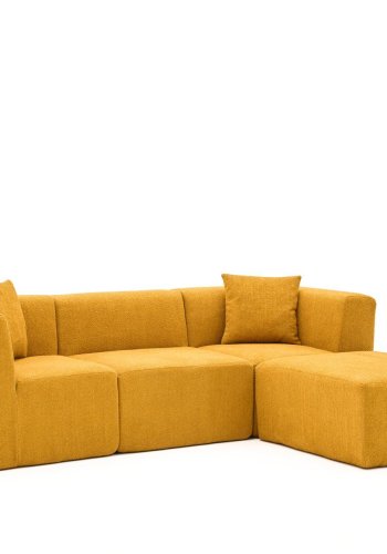 NORDVÄRK Raks - Orange hjrnesofa