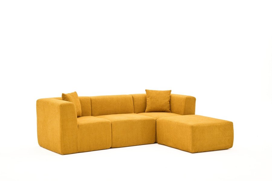 NORDVÄRK Raks - Orange hjrnesofa