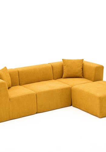 NORDVÄRK Raks - Orange hjrnesofa