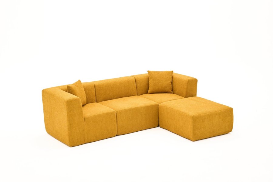 NORDVÄRK Raks - Orange hjrnesofa