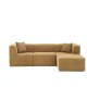 NORDVÄRK Raks - Brun hjrnesofa