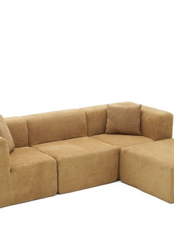 NORDVÄRK Raks - Brun hjrnesofa