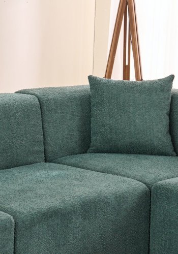 NORDVÄRK Raks - Grn hjrnesofa