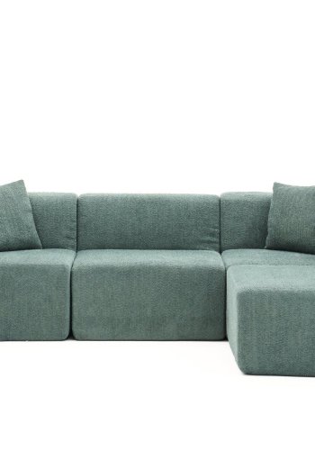 NORDVÄRK Raks - Grn hjrnesofa