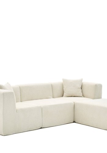 NORDVÄRK Raks - Cremefarvet hjrnesofa