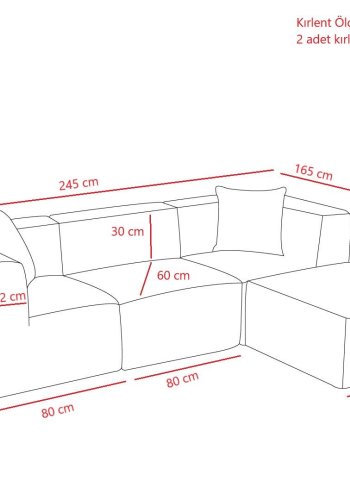 NORDVÄRK Raks - Cremefarvet hjrnesofa