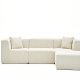 NORDVÄRK Raks - Cremefarvet hjrnesofa