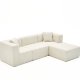 NORDVÄRK Raks - Cremefarvet hjrnesofa