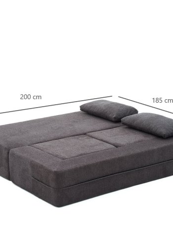 NORDVÄRK Pirgos - Antracit 2-personers sovesofa