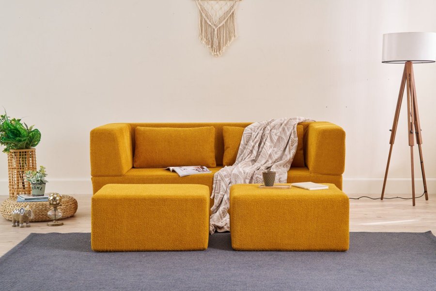 NORDVÄRK Pirgos - Orange 2-personers sovesofa