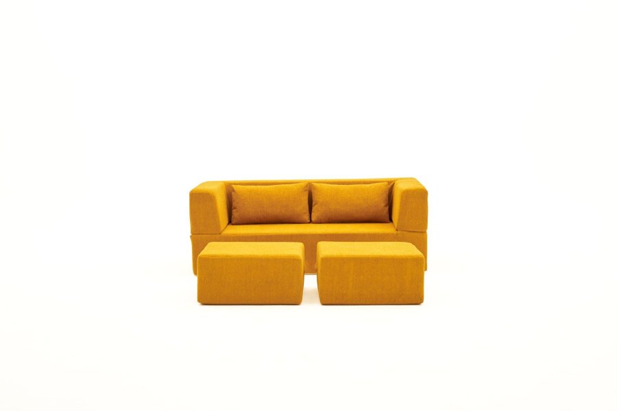 NORDVÄRK Pirgos - Orange 2-personers sovesofa