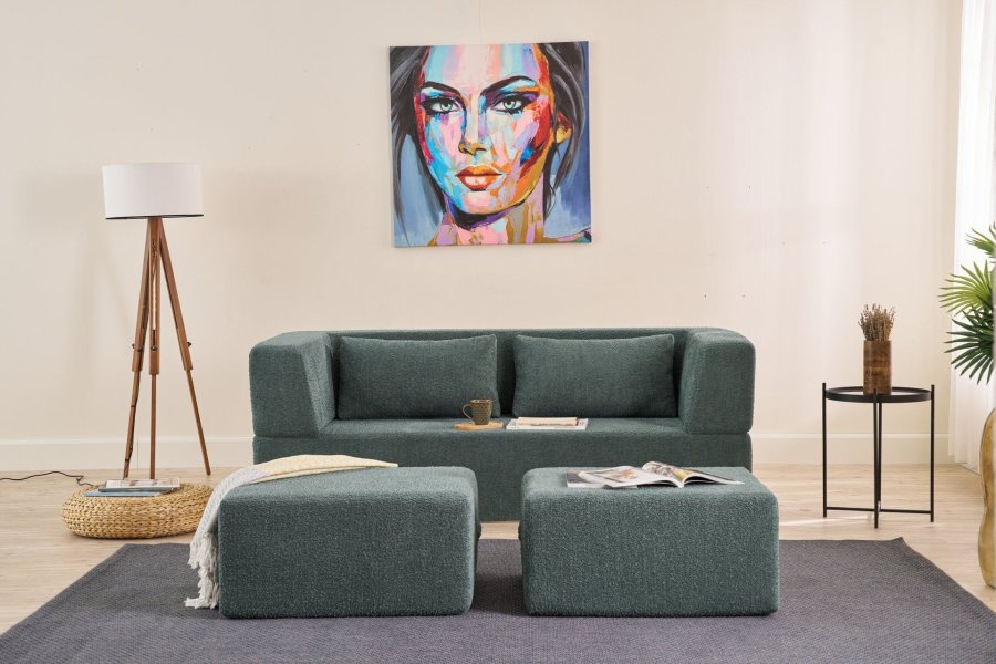 NORDVÄRK Pirgos - Grn 2-personers sovesofa