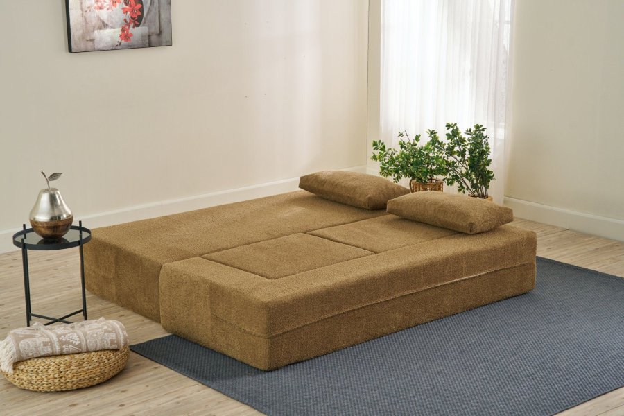 NORDVÄRK Pirgos - Brun 2-personers sovesofa