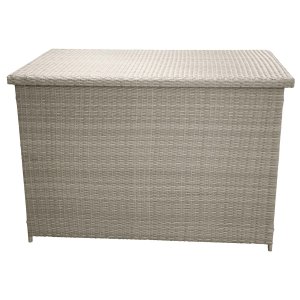 
VENTURE DESIGN Amazon udendørs hyndeboks - rektangulær, natur rattan og stål, vandafvisende
