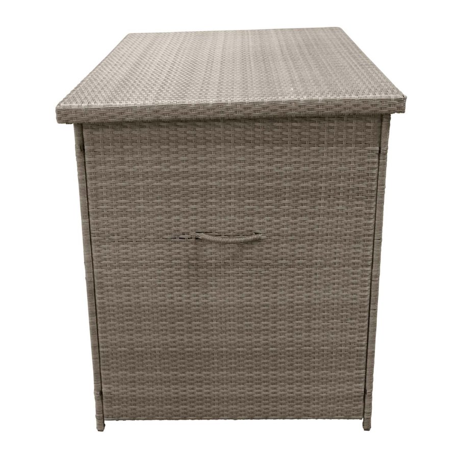 
VENTURE DESIGN Amazon udendørs hyndeboks - rektangulær, natur rattan og stål, vandafvisende
