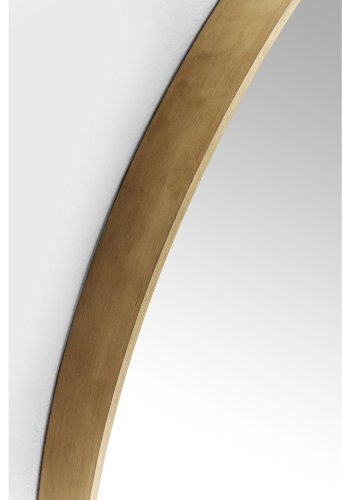 KARE DESIGN Curve Rund Spegel - Spegelglas och Mässing, Runt ( 100 cm)