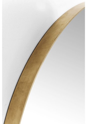 KARE DESIGN Curve Rund Spegel - Spegelglas och Mässing, Runt ( 100 cm)