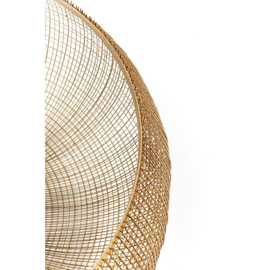 KARE DESIGN Cesta Couchtisch - messingbeschichteter Stahl und Klarglas, rund ( 105)