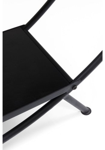 KARE DESIGN Mason Bokhylla - Svart Stl och Svart Mangotr, Rund (180 x 175 cm)