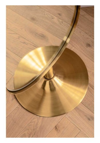 KARE DESIGN Curve Golvspegel - Mässingsbelagt Stl och Spegelglas (170 x 40 cm)