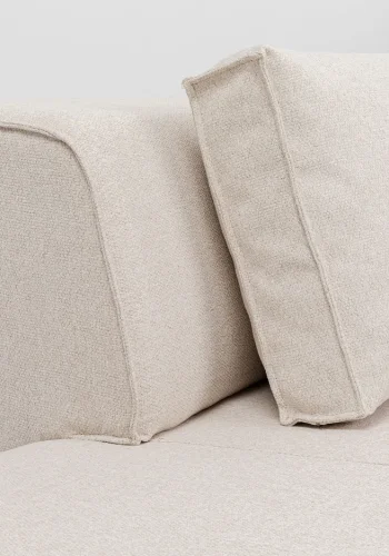 KARE DESIGN Infinity Ottomane Elements Cream Left modul - creme polyester og polypropylen