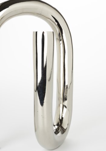 ZUIVER Tubo lysestake L - skinnende slv aluminium