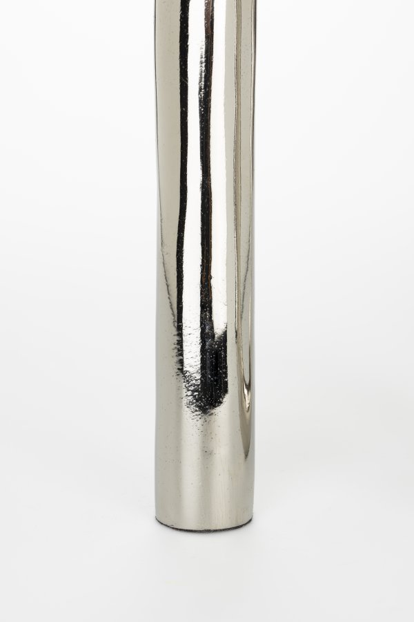 ZUIVER Tubo lysestake L - skinnende slv aluminium
