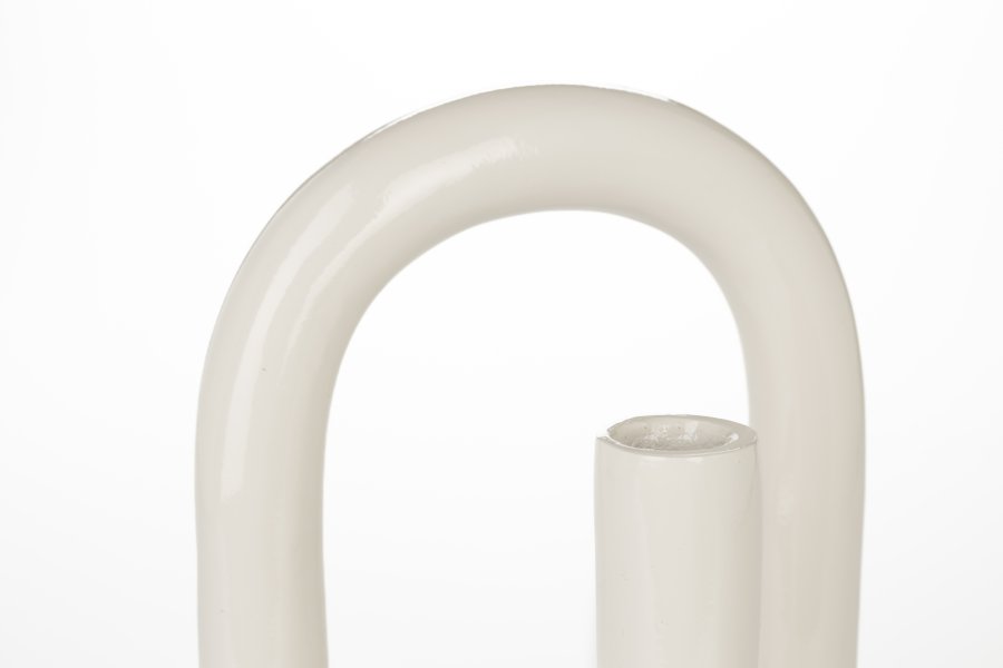 ZUIVER Tubo lysestake S - skinnende beige aluminium