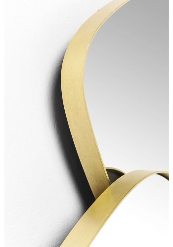 KARE DESIGN Shapes Spiegel - Spiegelglas und Stahl, asymmetrisch (130x105)