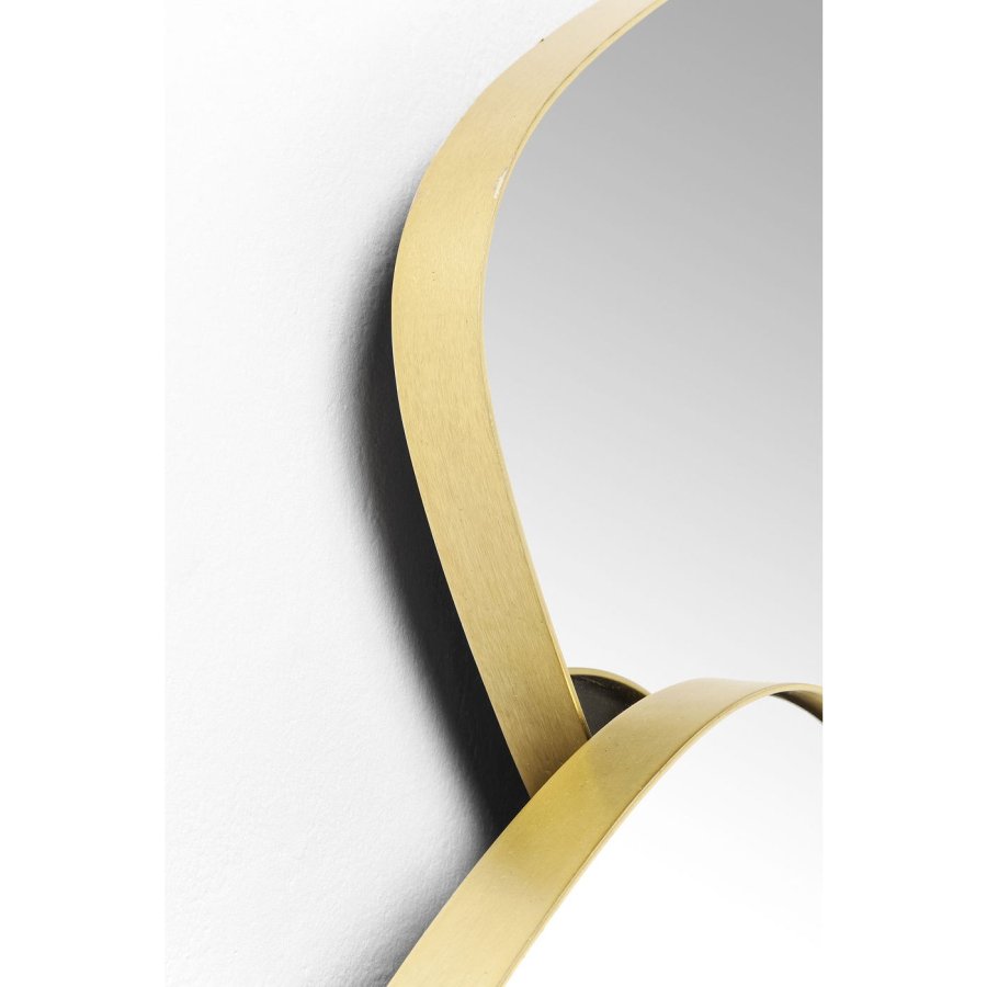 KARE DESIGN Shapes Spiegel - Spiegelglas und Stahl, asymmetrisch (130x105)