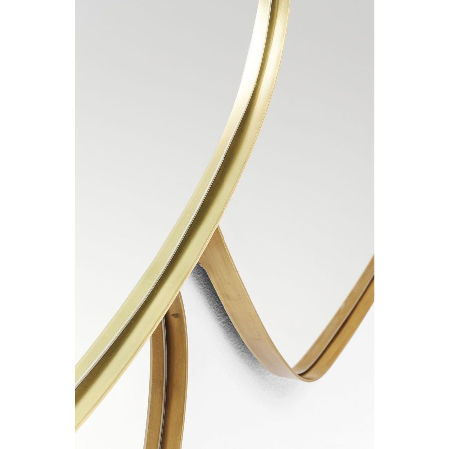 KARE DESIGN Shapes Spiegel - Spiegelglas und Stahl, asymmetrisch (130x105)