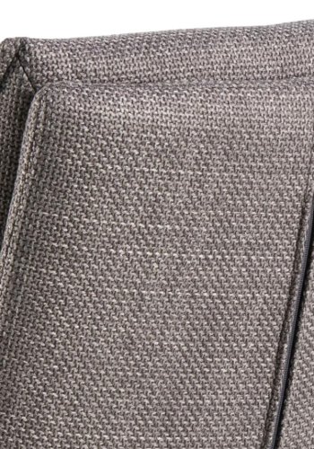 ACT NORDIC Flynn Barhocker, mit Rückenlehne, Drehfunktion, Gaskartusche, Fußstütze – graubrauner Stoff und schwarzer Stahl