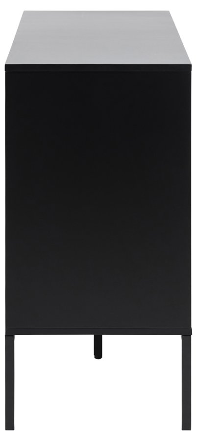 ACT NORDIC Seaford sknk - natur papir vildeg og sort MDF/metal, m. 1 lge og 3 skuffer