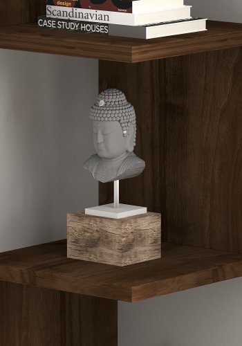 FUNZI LIVING Zikzak vegghylle - valnttmelamin