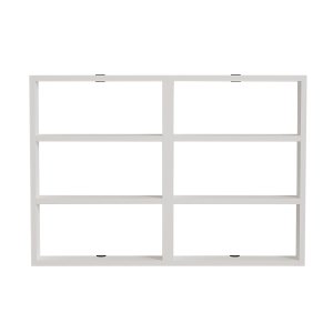 NORDVÄRK PR1 vghylde, m. 6 rum - hvid melamin