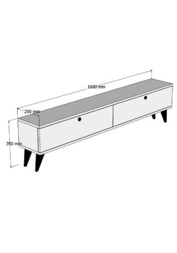 NORDVÄRK Paris - TV-bord i travertin
