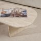NORDVRK Ovalis sofabord, rektangulr - travertin melamin (130x65)